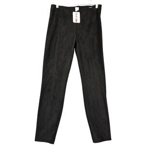 Tahari Black Leggings Pants NEW Stretch Faux Leather Skinny Pull-On Women Size S